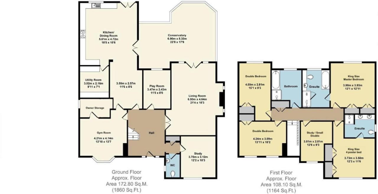 5 Bedroom 4 Bathroom Gym Playroom Country Leamington Spa